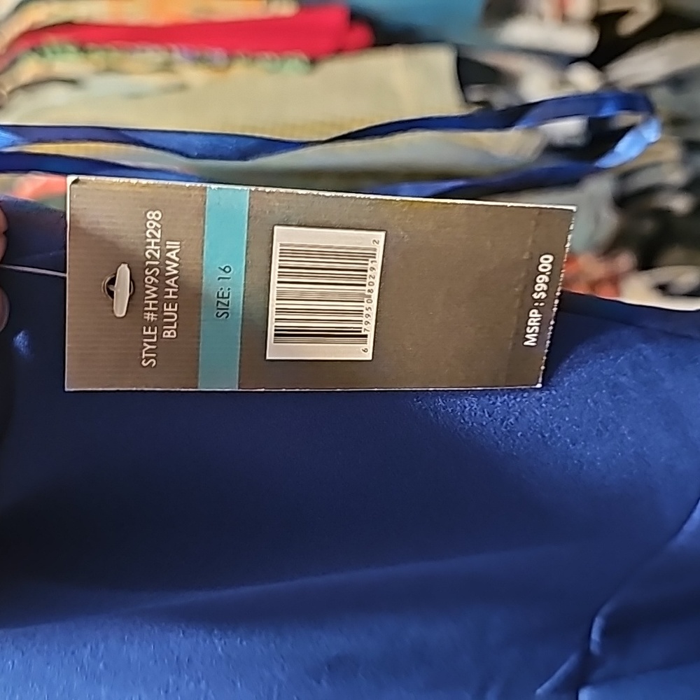 Nwt Sharagano dress blue #117 - Picture 5 of 8